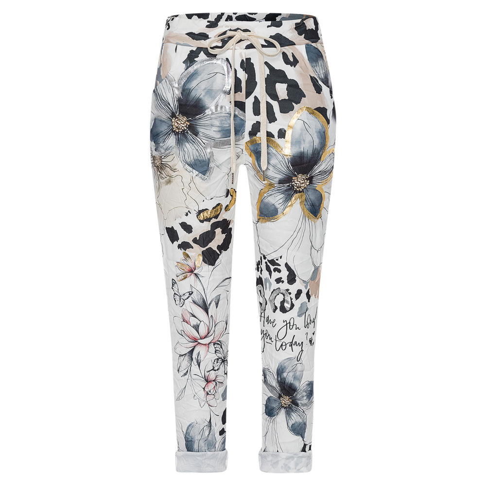 Suede-Joggpants, offwhite 