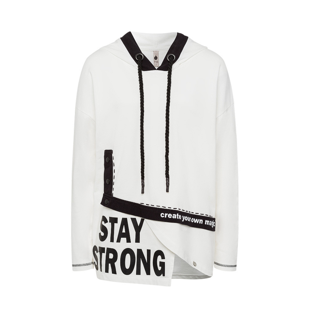 Sweatpullover 'Stay Strong', offwhite 