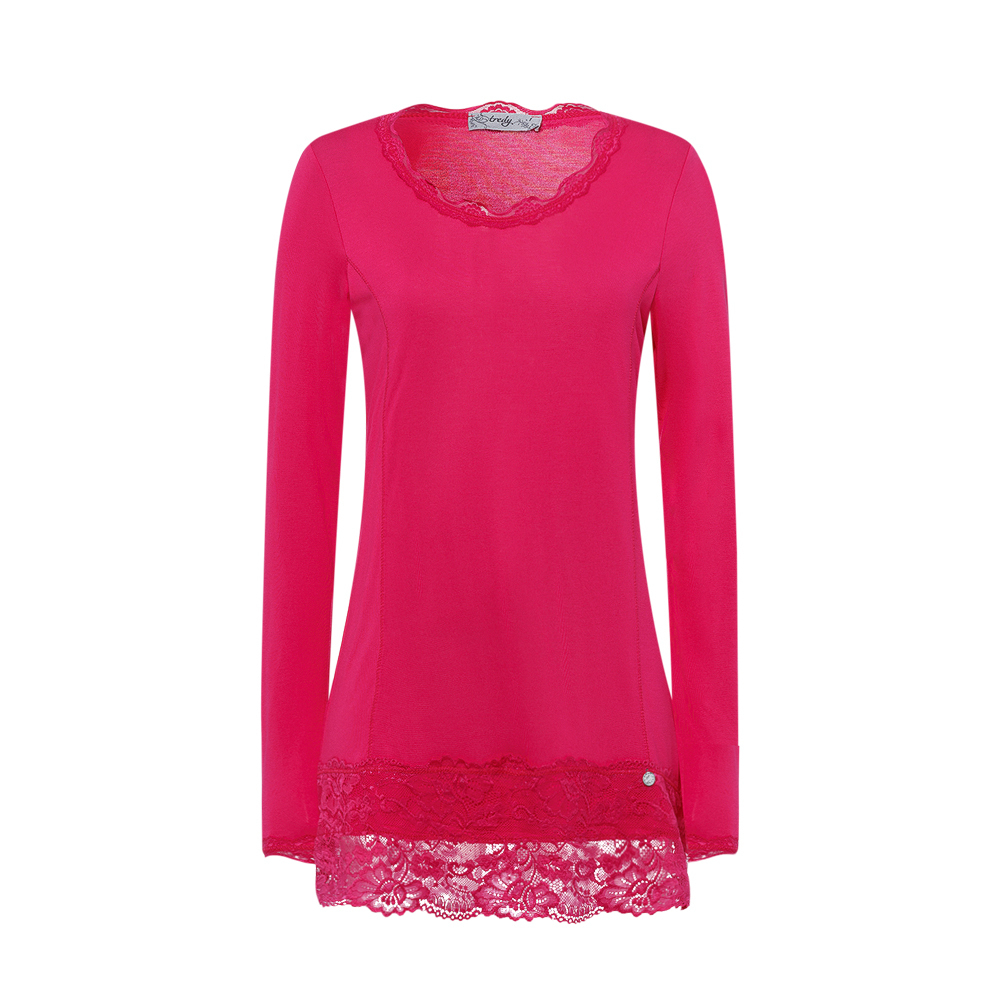 Basic Shirt ANNA, pink flash 