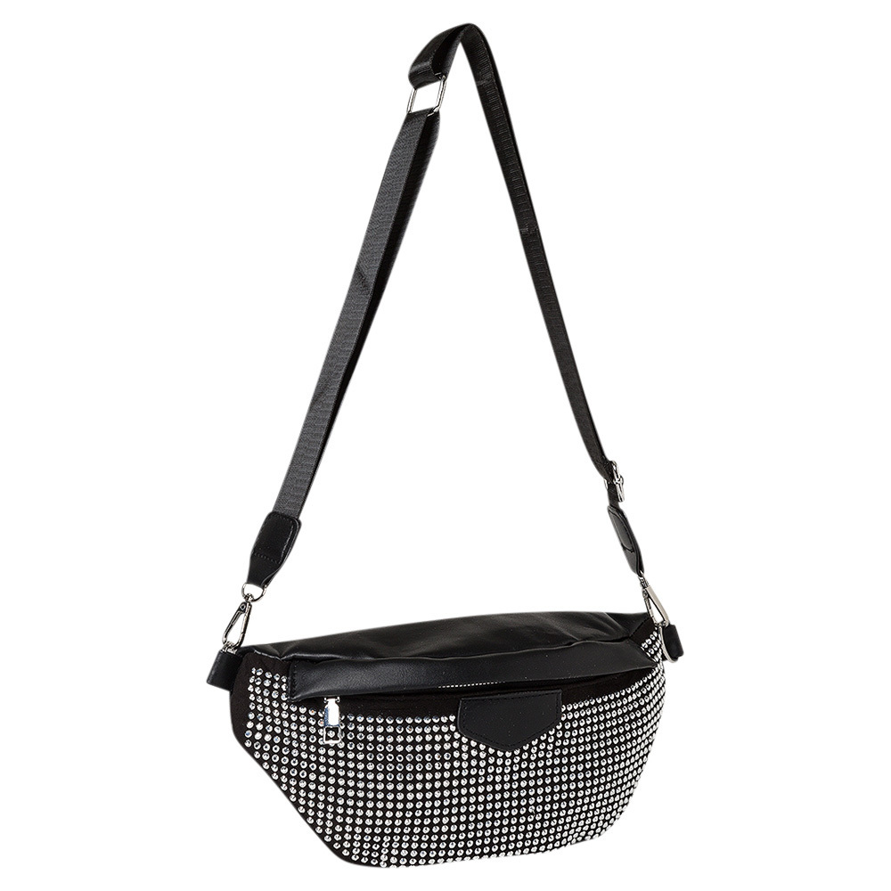 Tasche mit Nieten, silber -