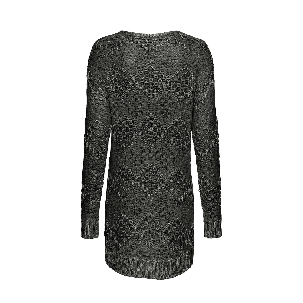 Strickjacke in Lurex-Optik, anthra 3