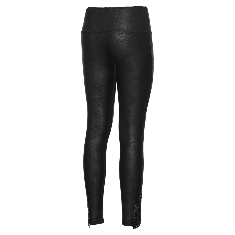 Leggings mit Spitze, schwarz 