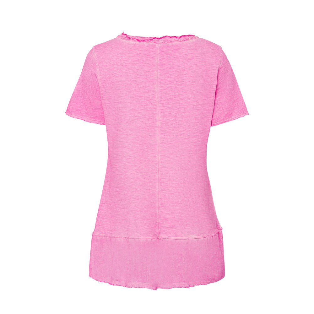 Shirt mit Hemdsaum, pink fluro 