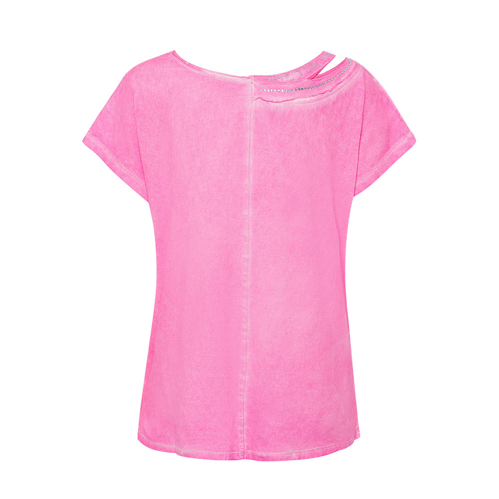 Shirt mit Cut-Out, pink fluro 
