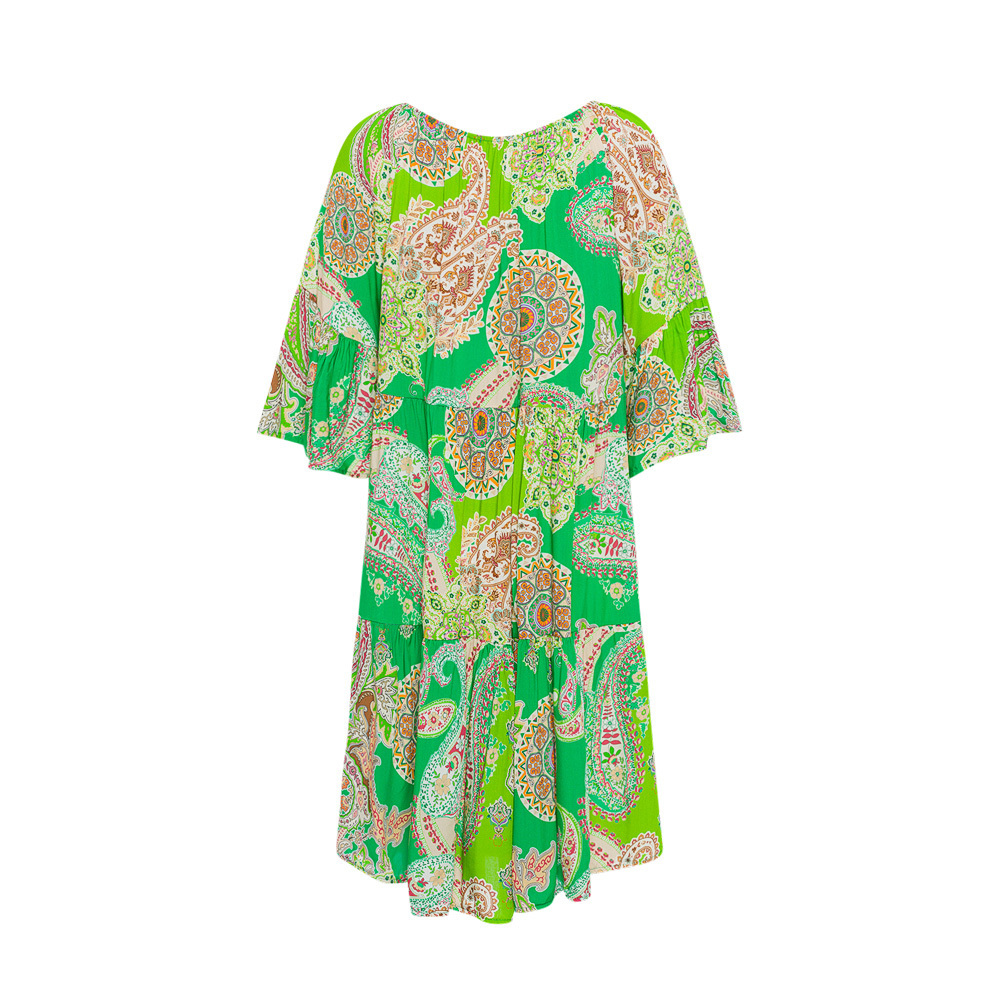Kleid im Paisleydruck, grün 