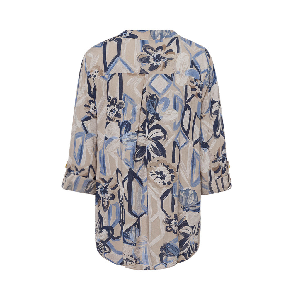 Bluse mit Pailletten, crema 3