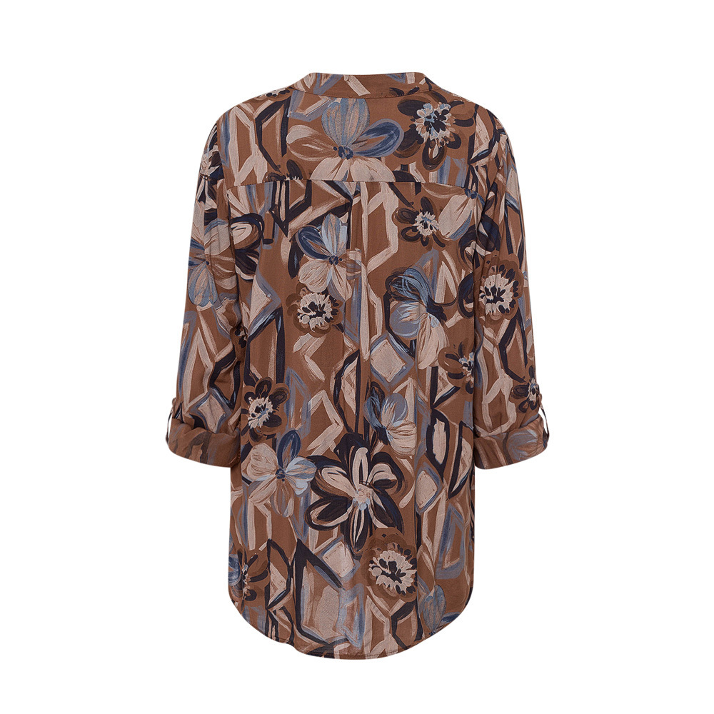 Bluse mit Pailletten, cappuccino 3