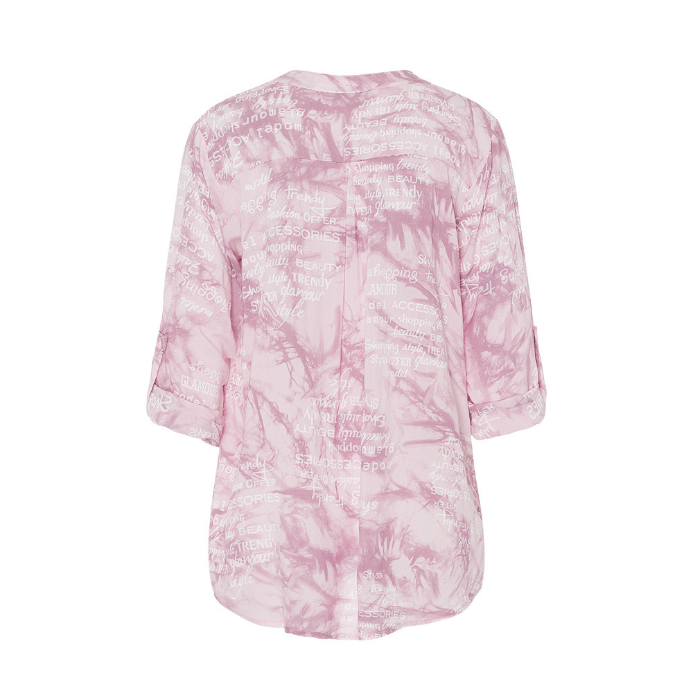 Bluse mit Pailletten, rosenholz 