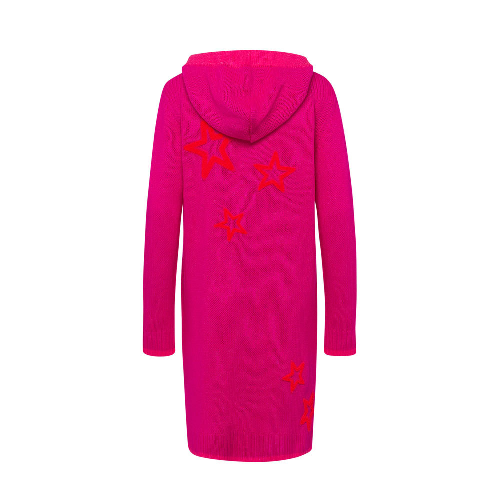 Strickjacke 'Star', neonpink 