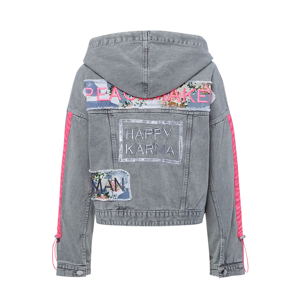 Jeansjacke 'Karma', oliv 