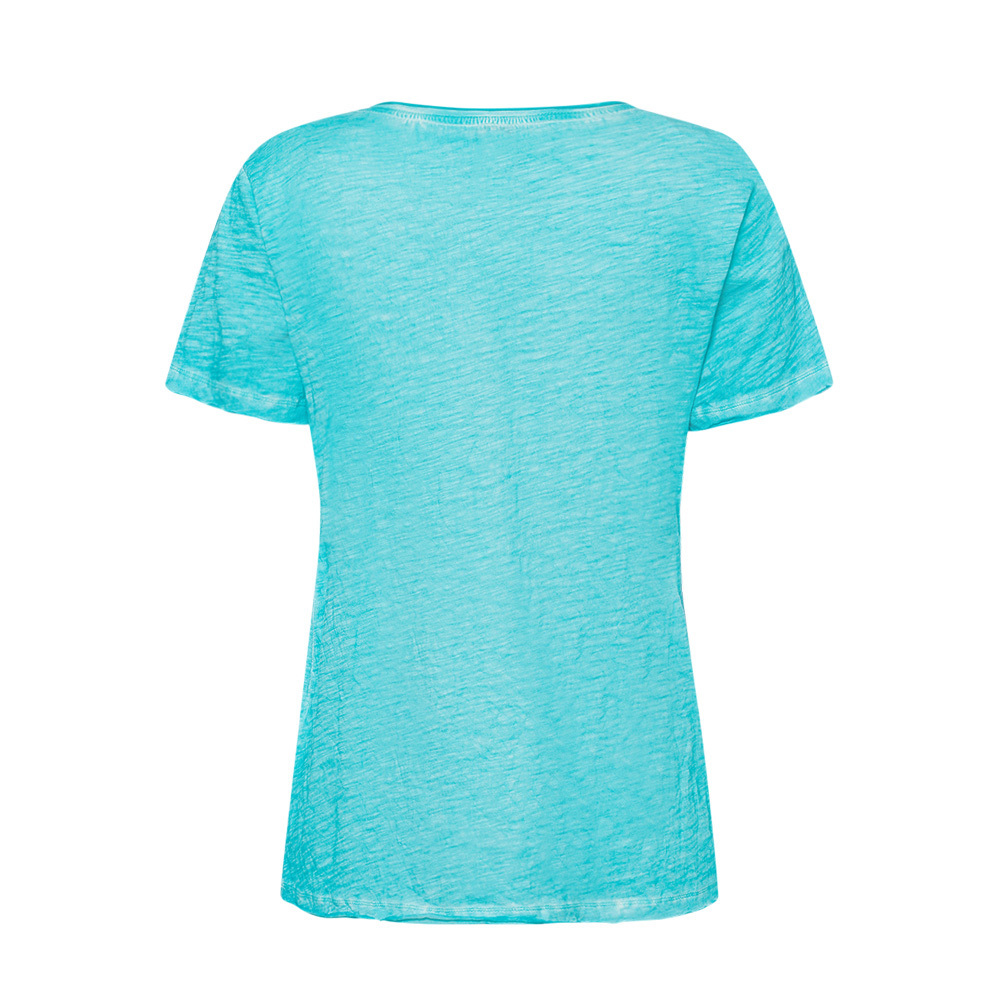 Shirt mit Lettering, blue fluro 6