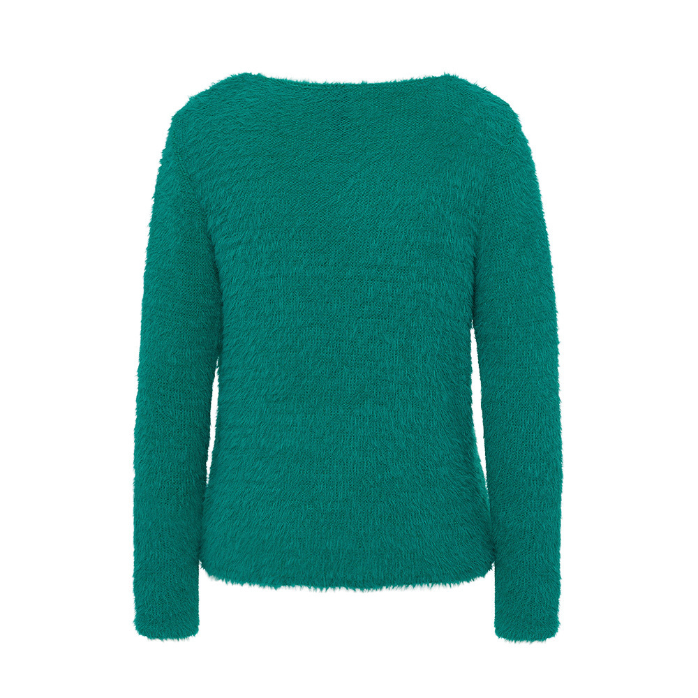 flauschiger Strickpullover, caribbean 