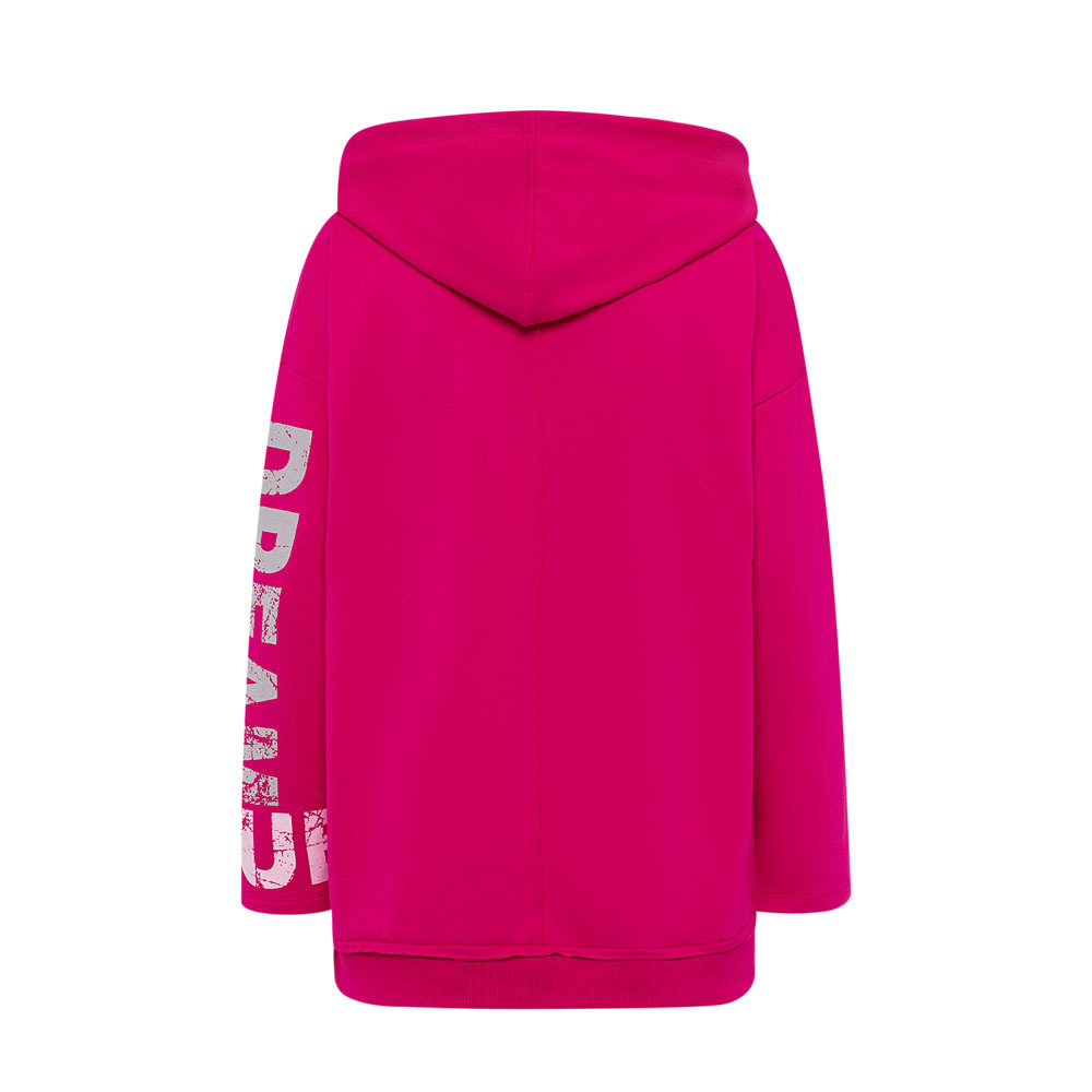 Sweatjacke 'True', pink flash 