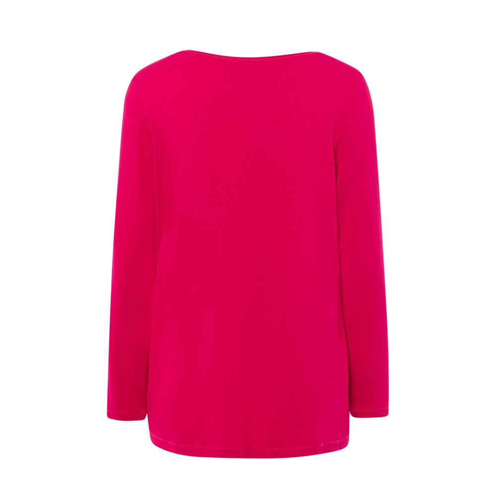 Langarmshirt mit Knoten, pink flash 6