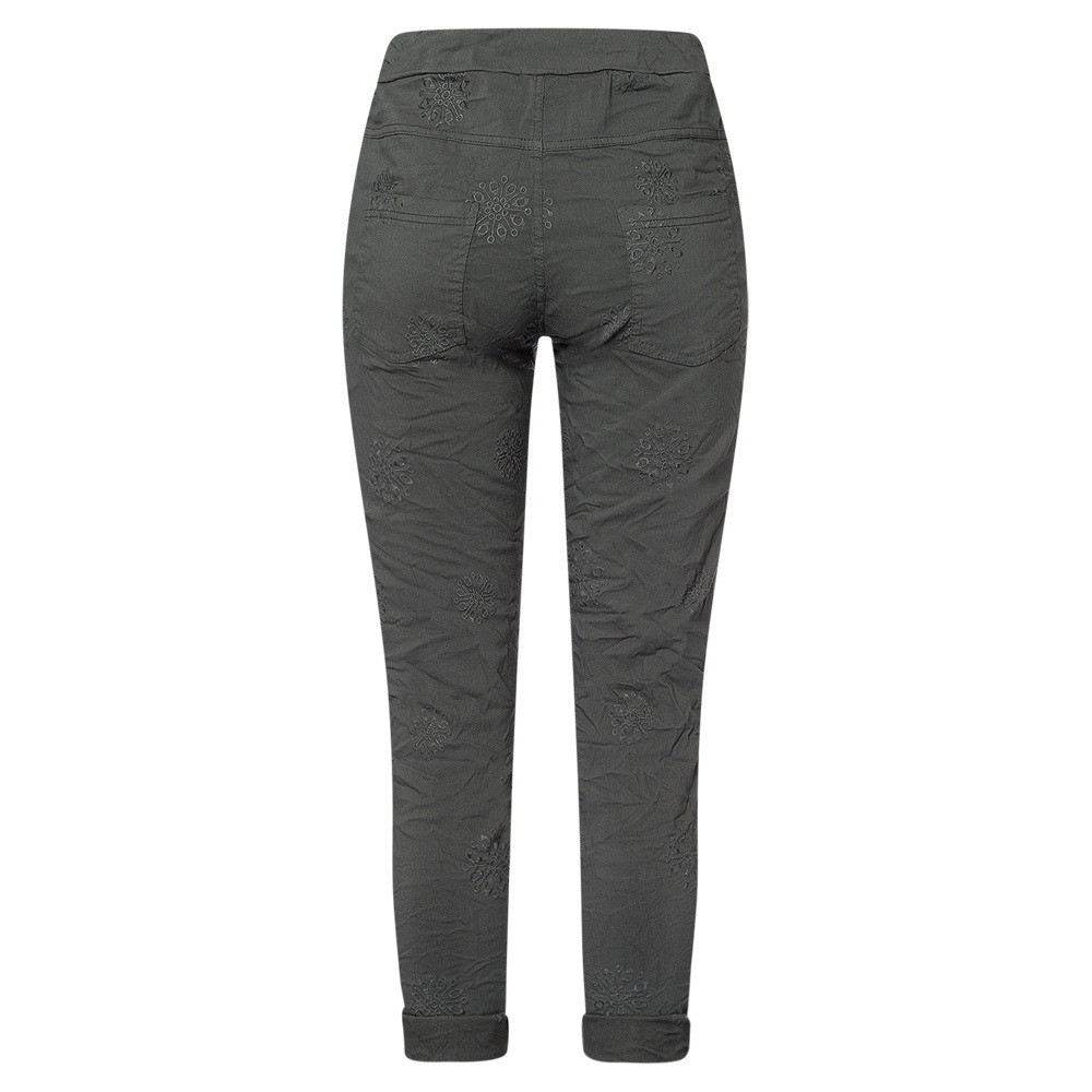 Joggpants Stickerei, oliv 