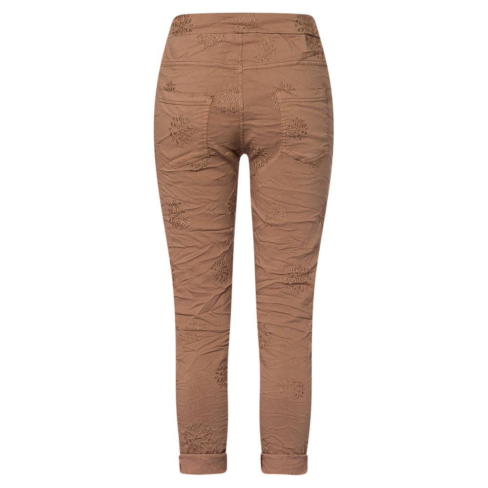 Joggpants Stickerei, cappuccino 