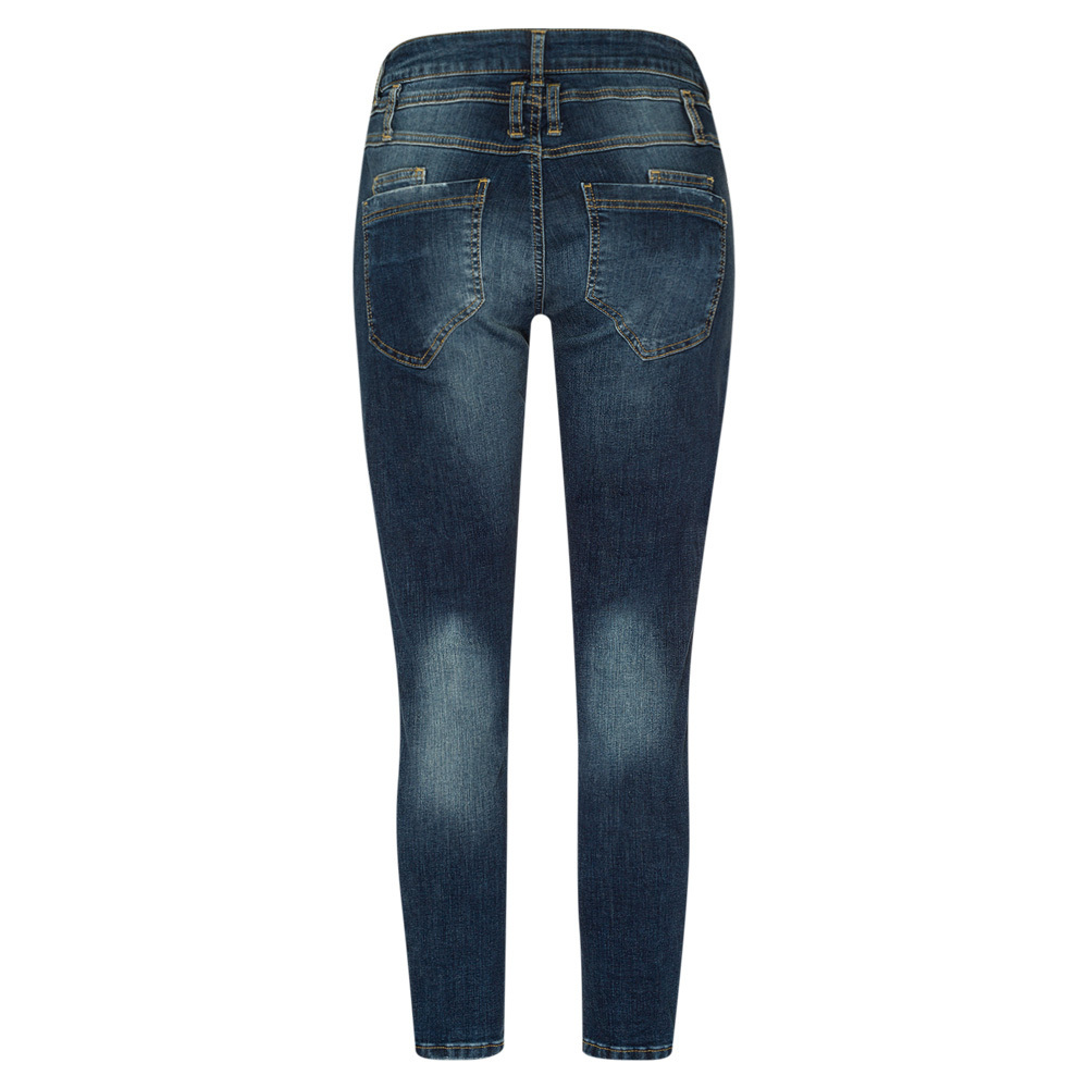 Jeans 'destroyed', blue denim 