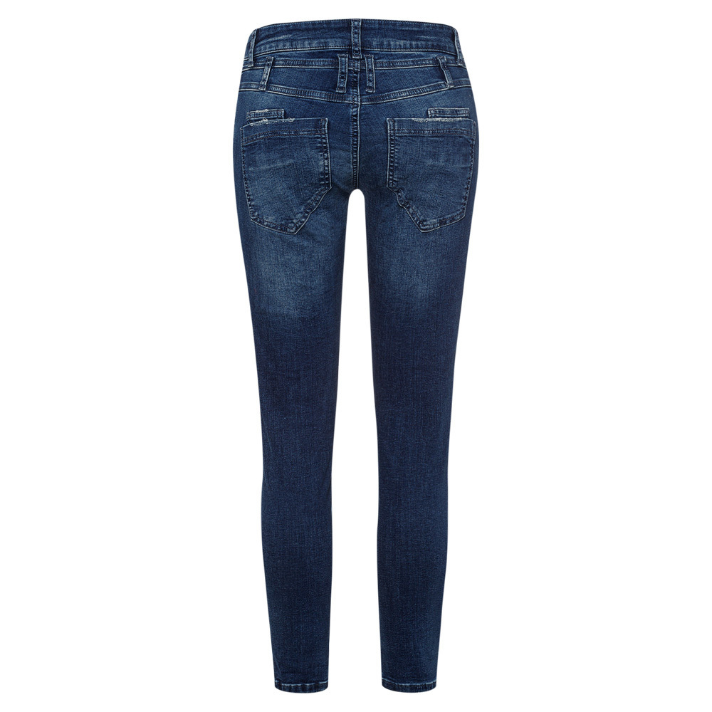 Jeans mit Ziersteinen, dark blue denim 