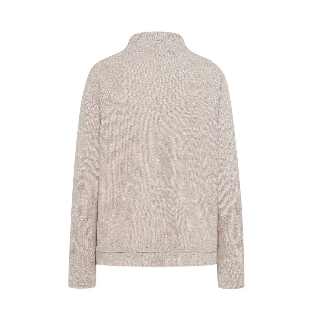 weicher Pullover 'Eisblume', sand-melange 