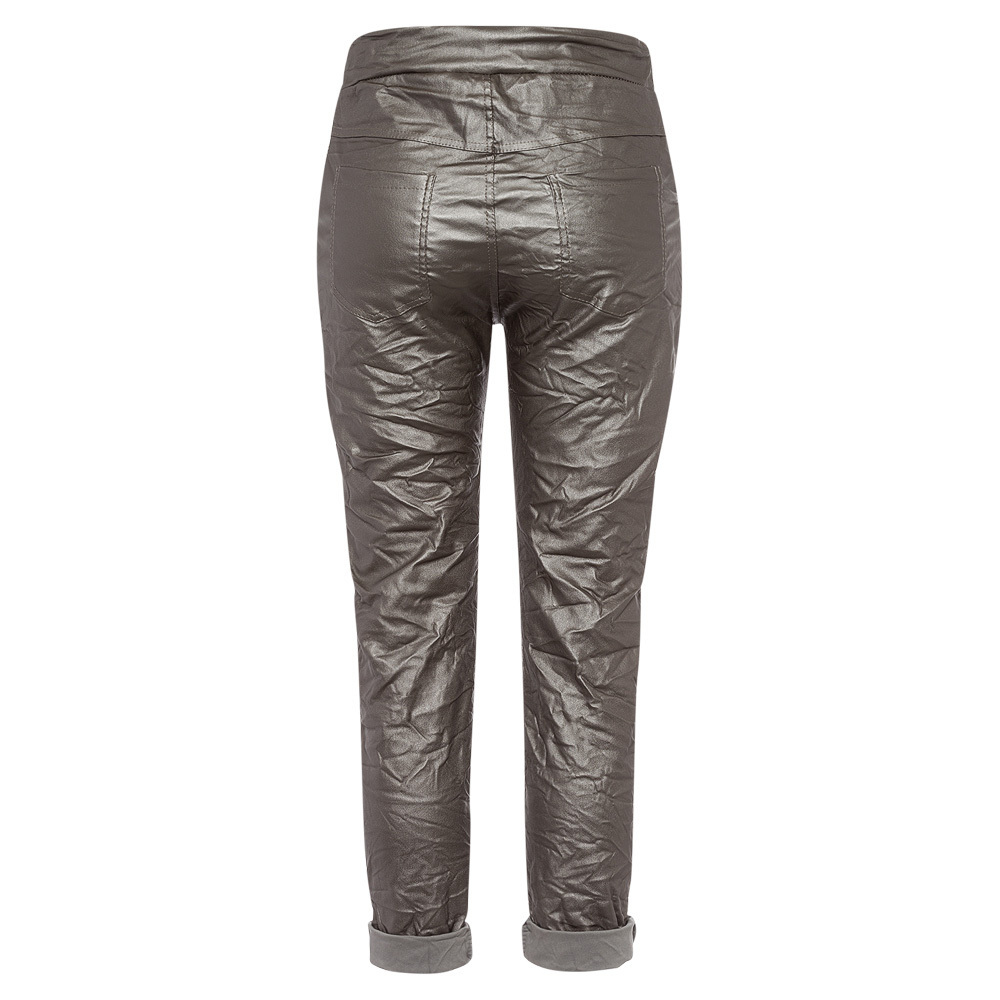 Joggpants in Leder-Optik, metallic 5