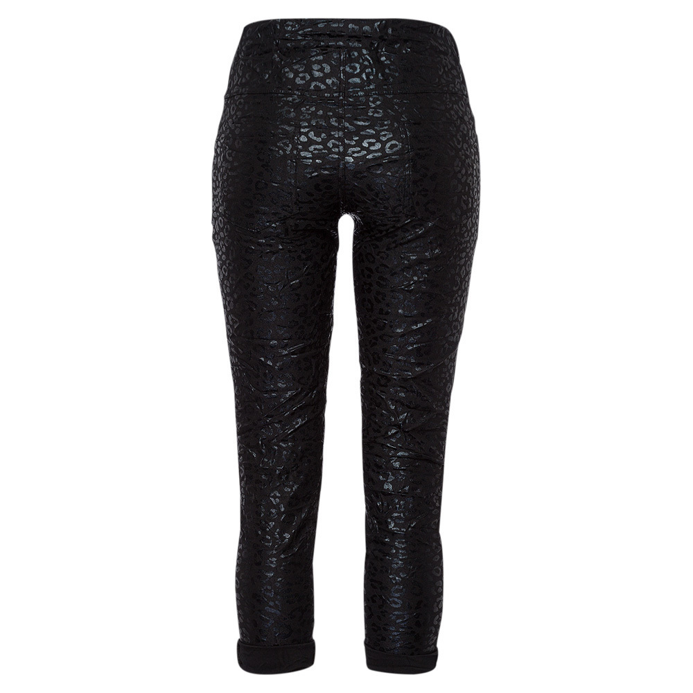 Joggpants im Animalprint, schwarz 3