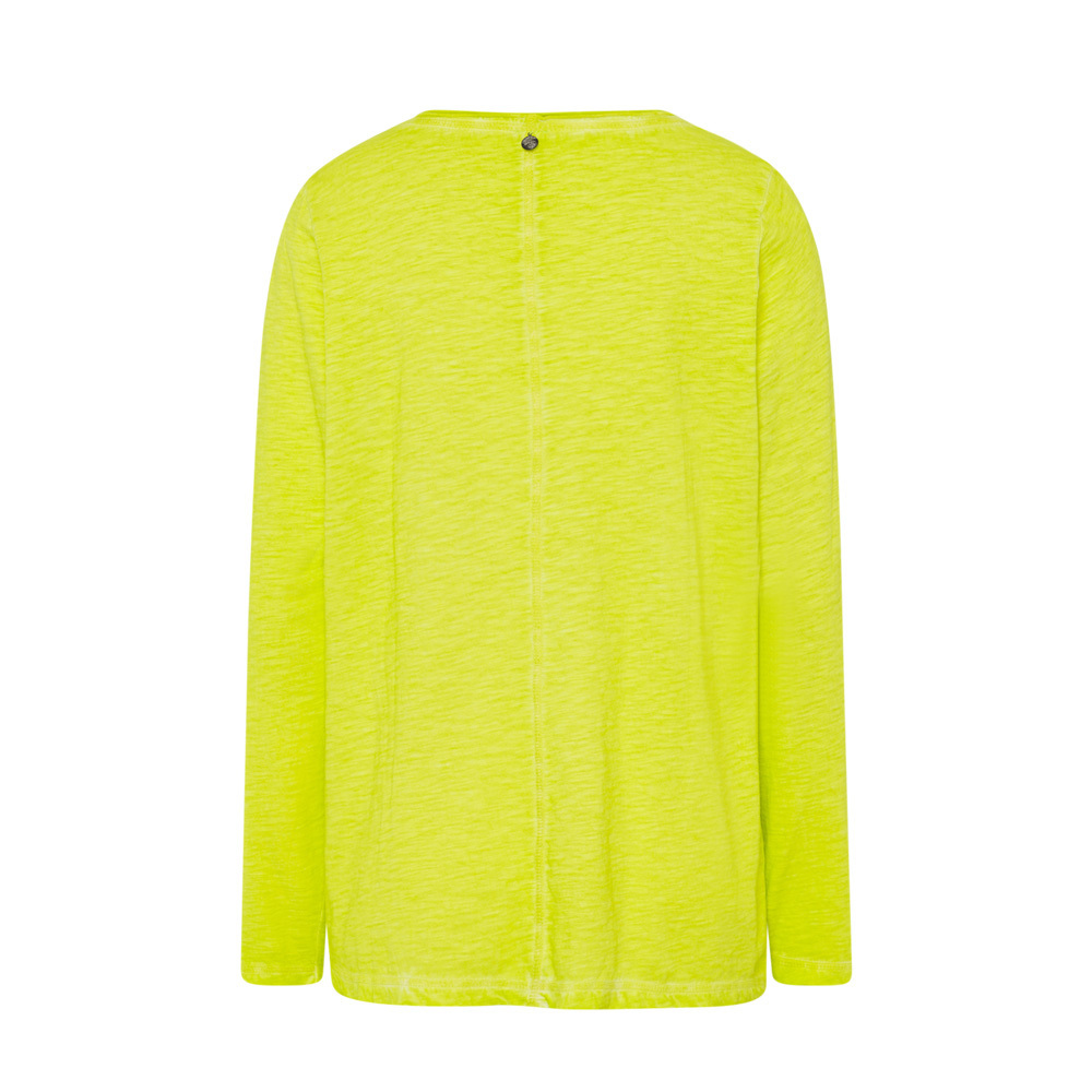 Langarmshirt 'Now', lime 