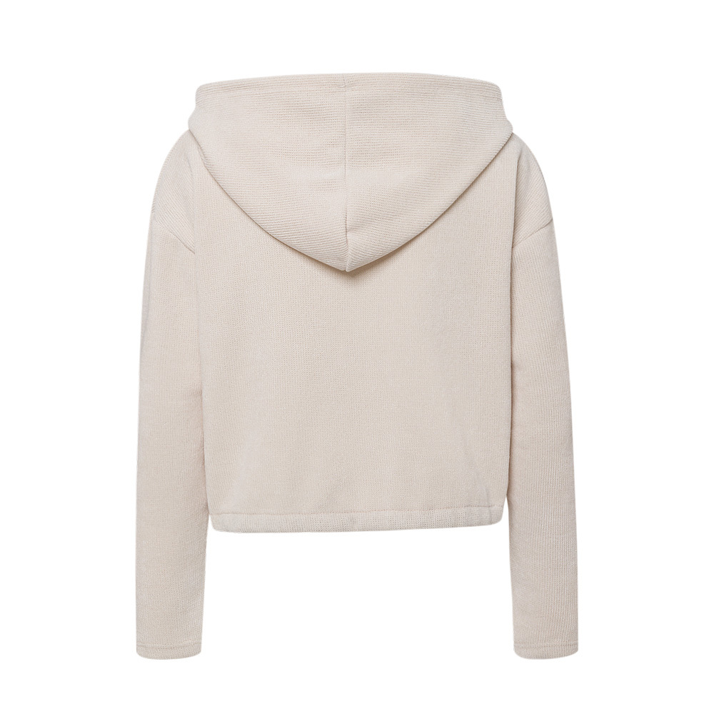 Cordjacke cropped, crema 