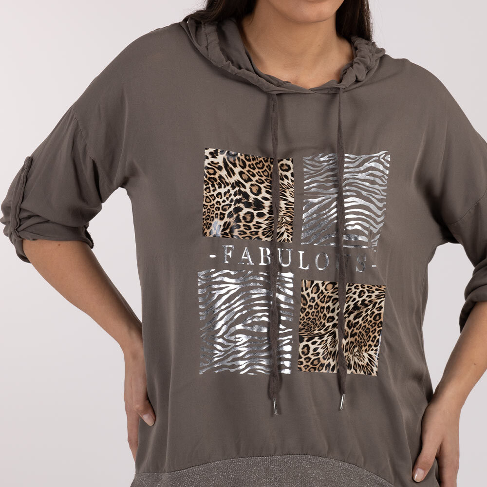 Bluse 'Fabulous', taupe 