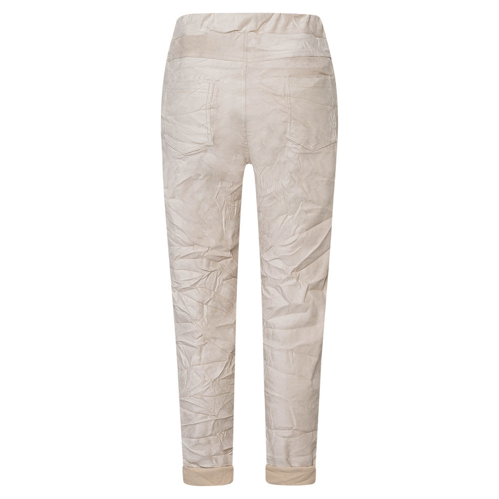 Suede-Joggpants, crema 3