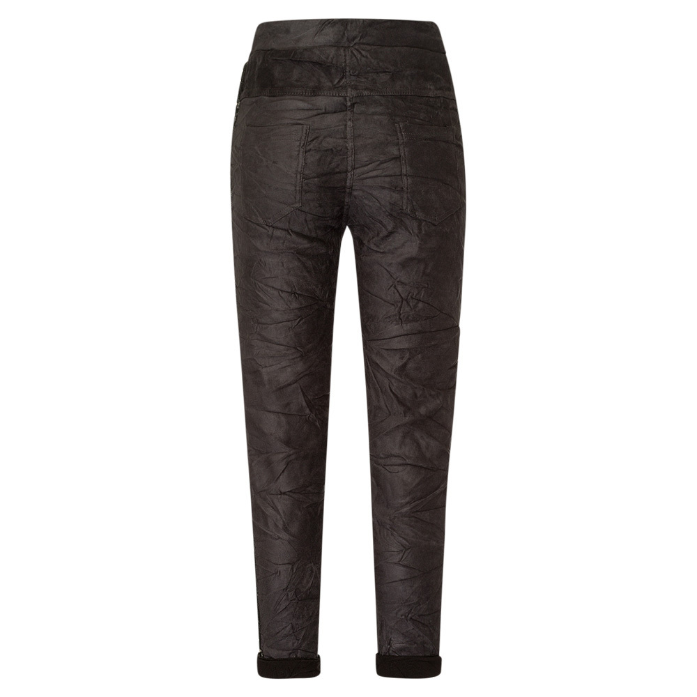 Suede-Joggpants mit Galonstreifen, magnet 