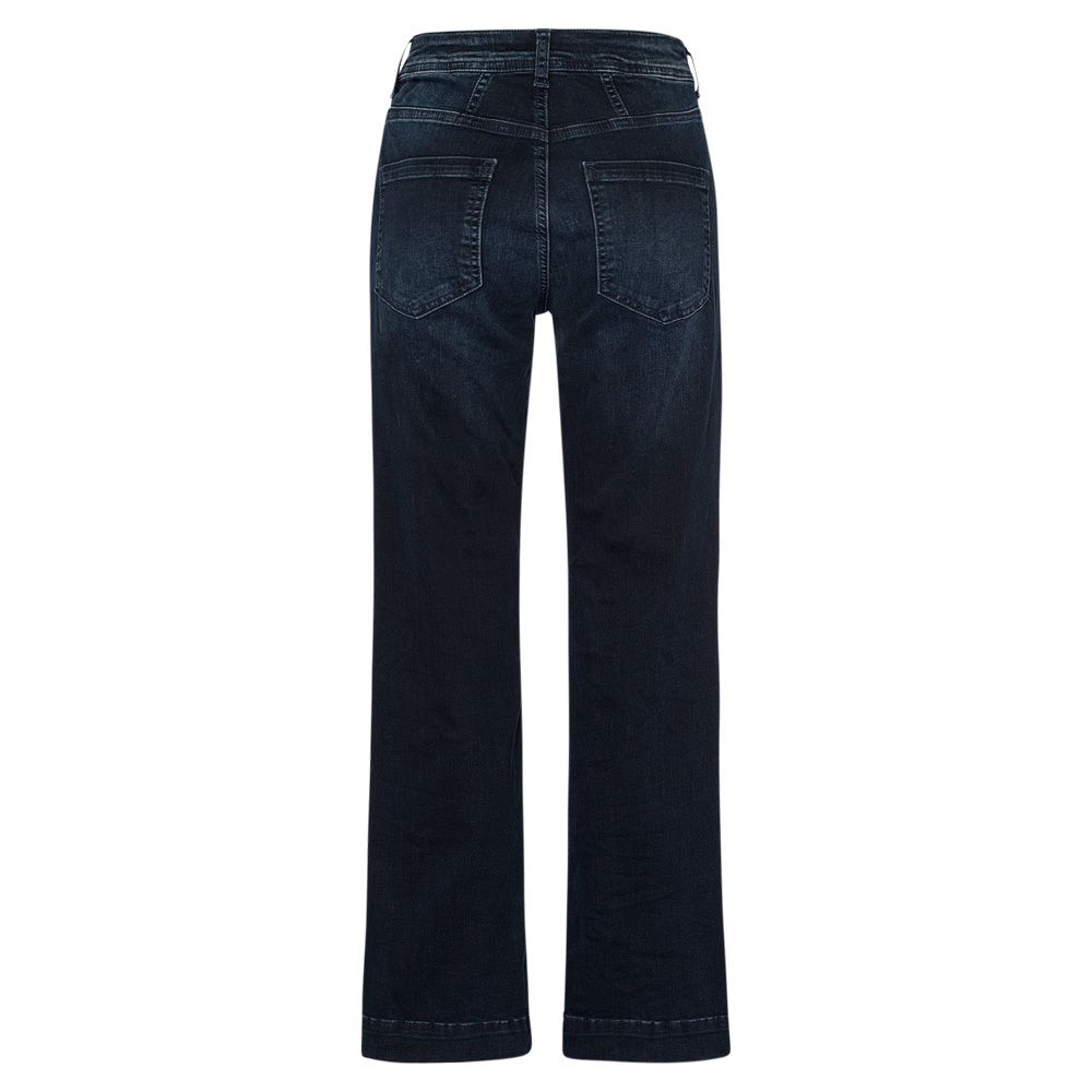 Wide Leg Jeans, blue black denim 