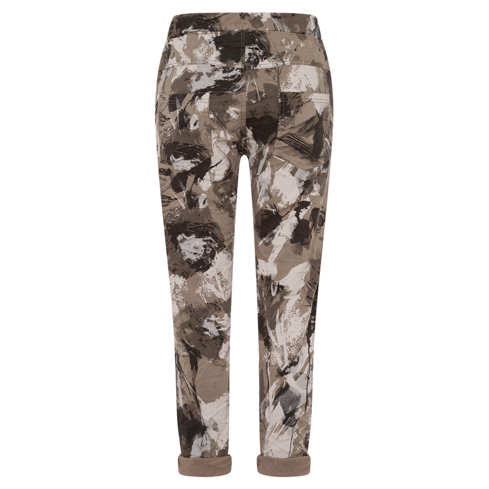 Joggpants mit Ziersteinen, taupe 4