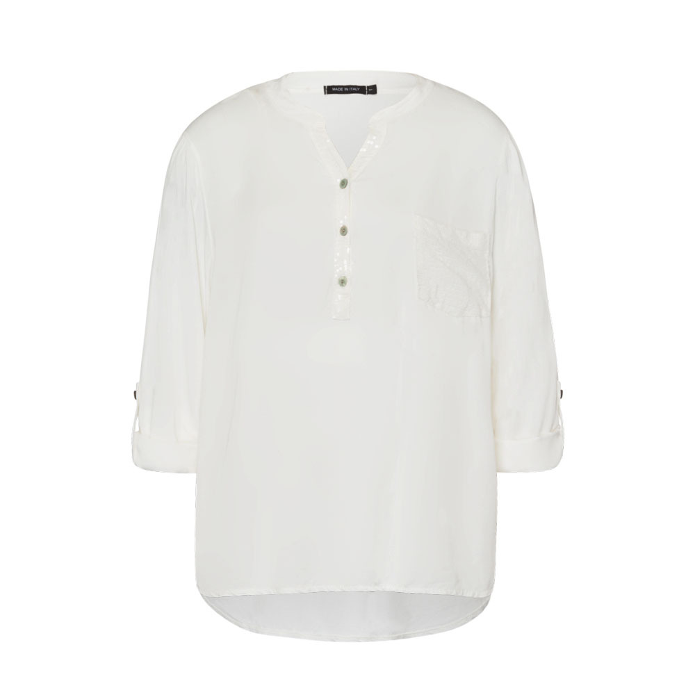 Bluse  mit Pailletten, offwhite 