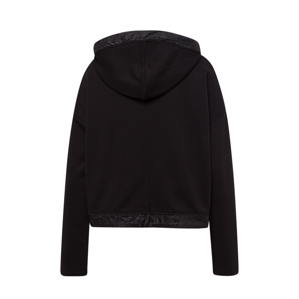 Sweatjacke 'Be nice', schwarz 