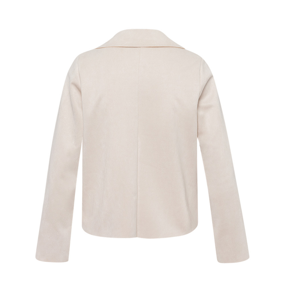 Suede-Blazer, crema 