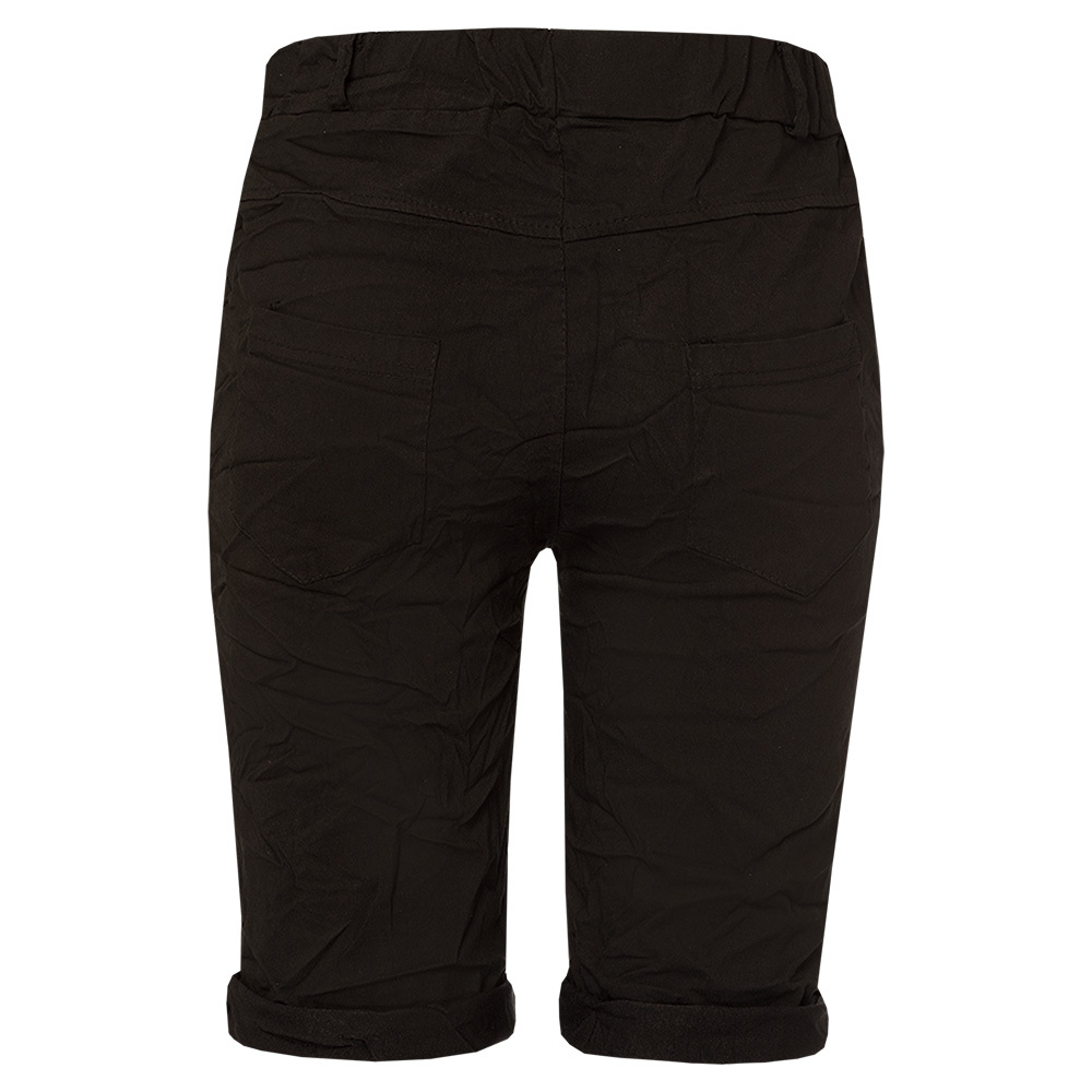 Shorts mit Knöpfen, schwarz 4