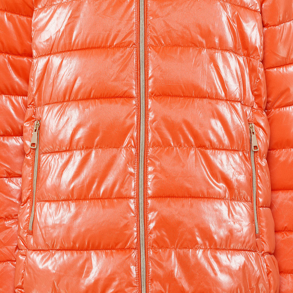 Steppjacke glänzend, orange 