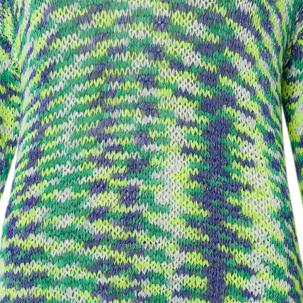 Pullover aus Bändchengarn, grün 