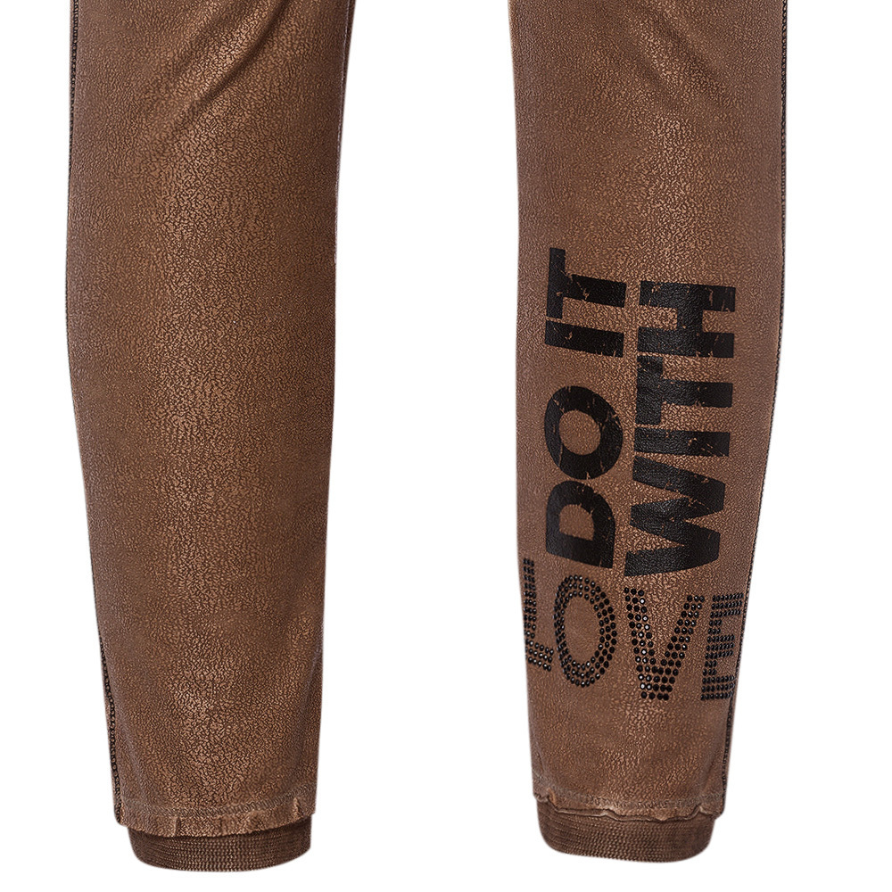 Leggings 'Love', cappuccino 