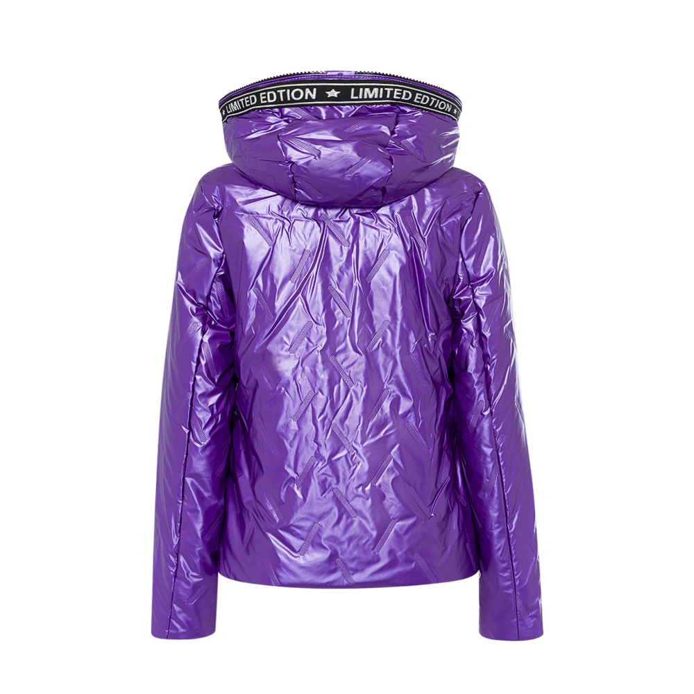 Steppjacke mit Glanz, purple flash 