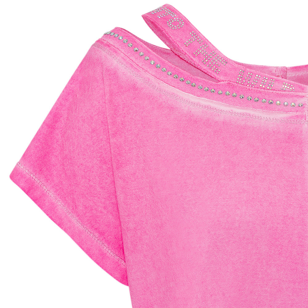 Shirt mit Cut-Out, pink fluro 4