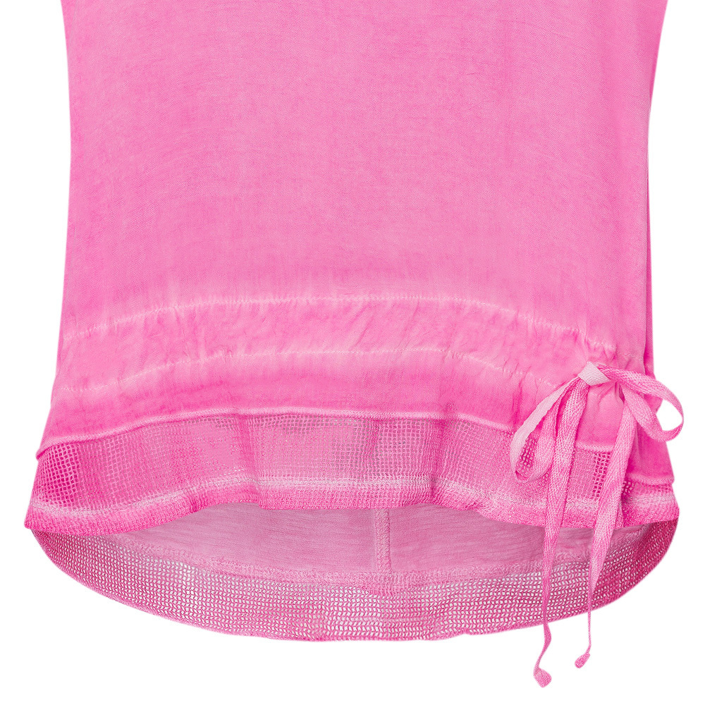 Shirt mit Schnürung, pink fluro 5