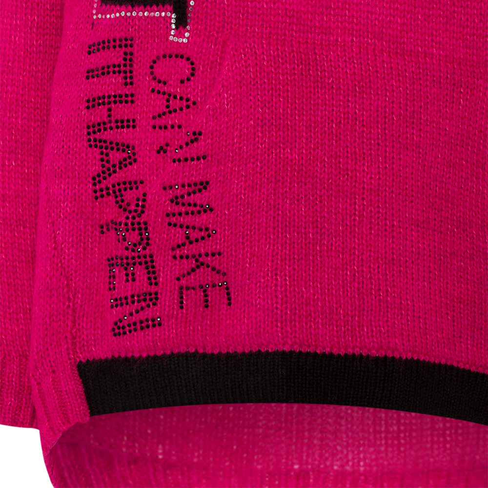 Strickpullover 'Be the best', pink flash 