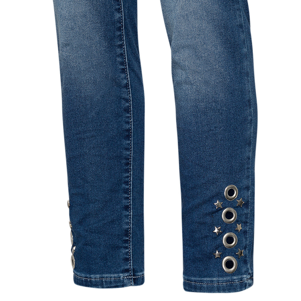 Jeggings mit Sternen, blue denim 42