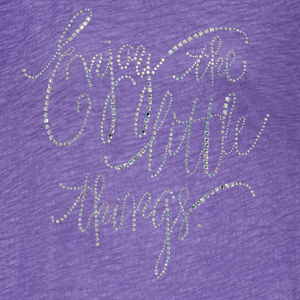 Shirt mit Lettering, violett 