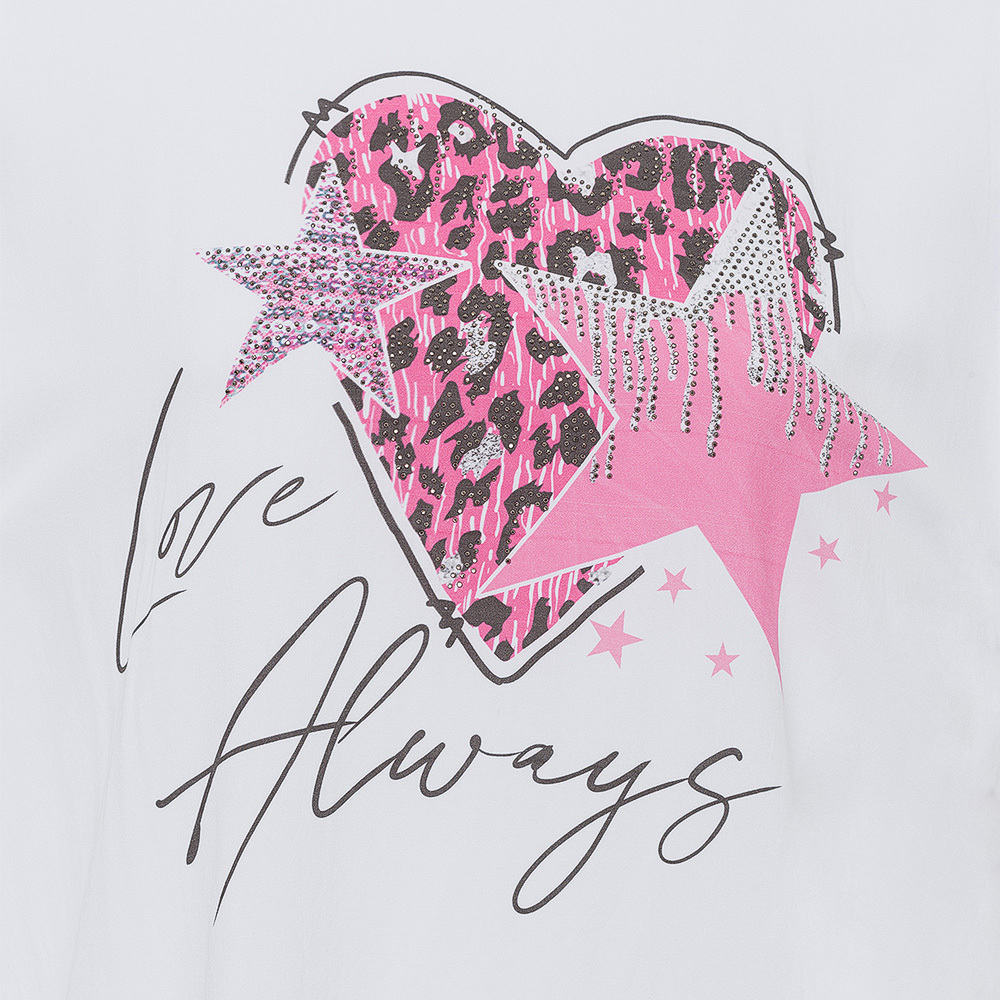 Shirt 'Love always', weiß 