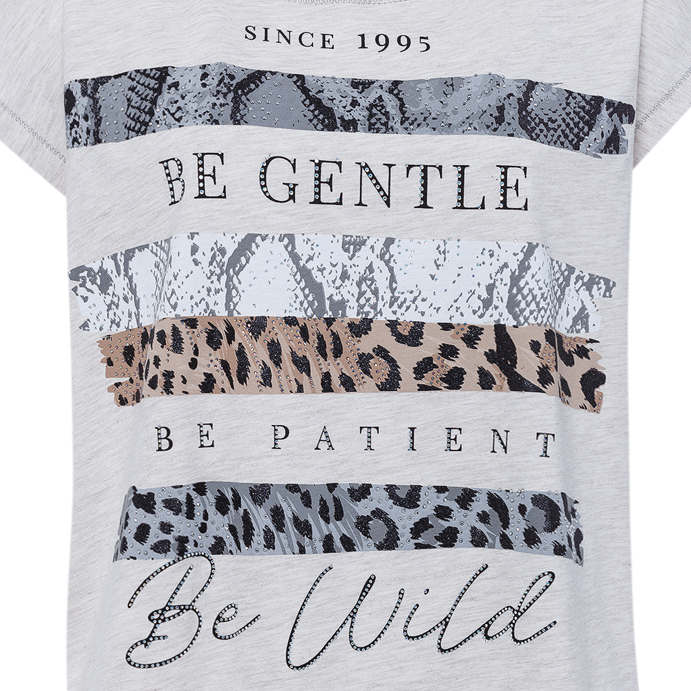 Shirt 'Be', sand-melange 