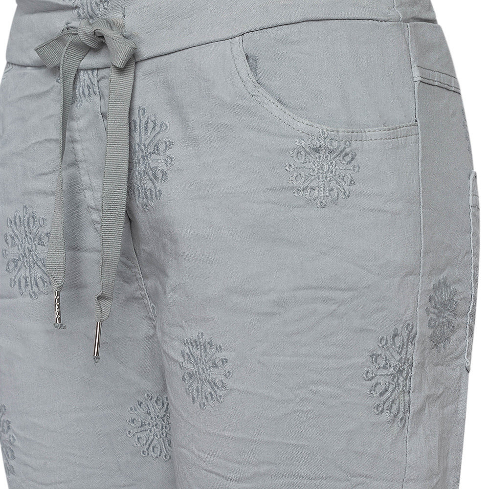 Joggpants Stickerei, silber 3