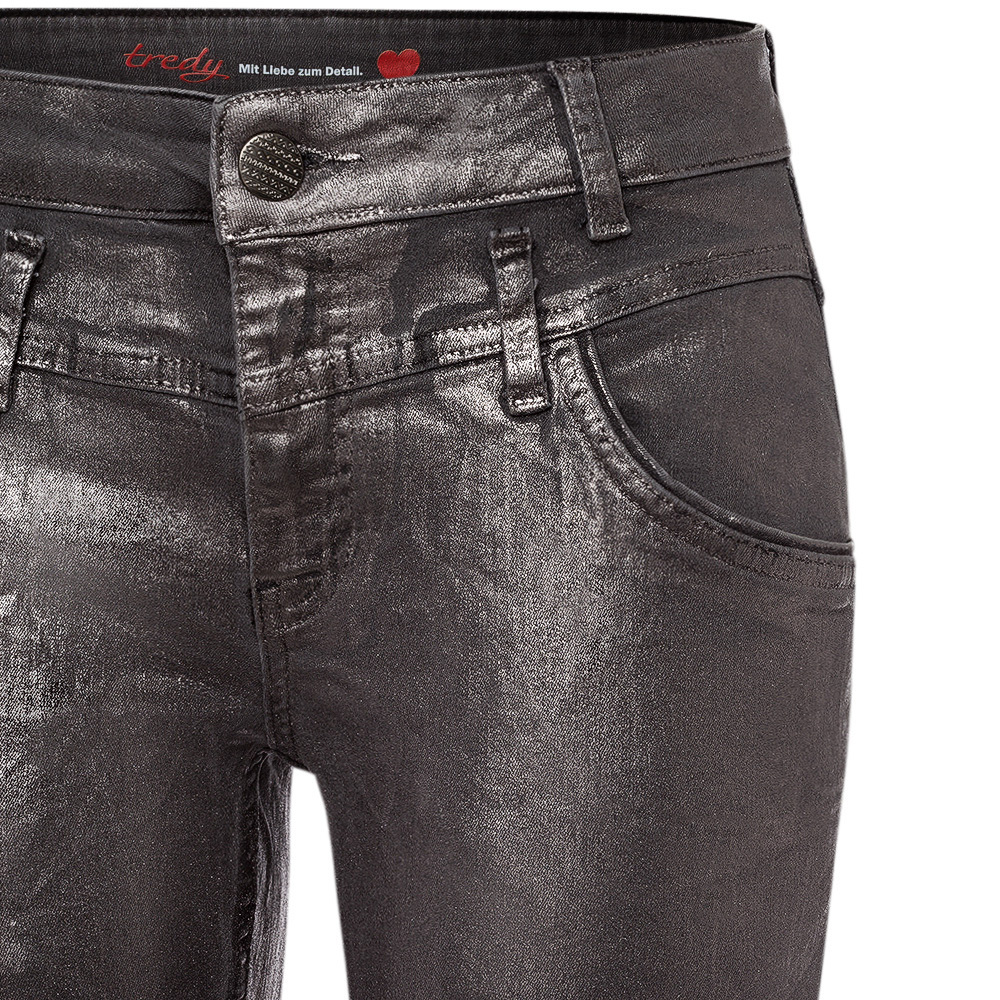 Jeans mit Schimmer, grey-silber 