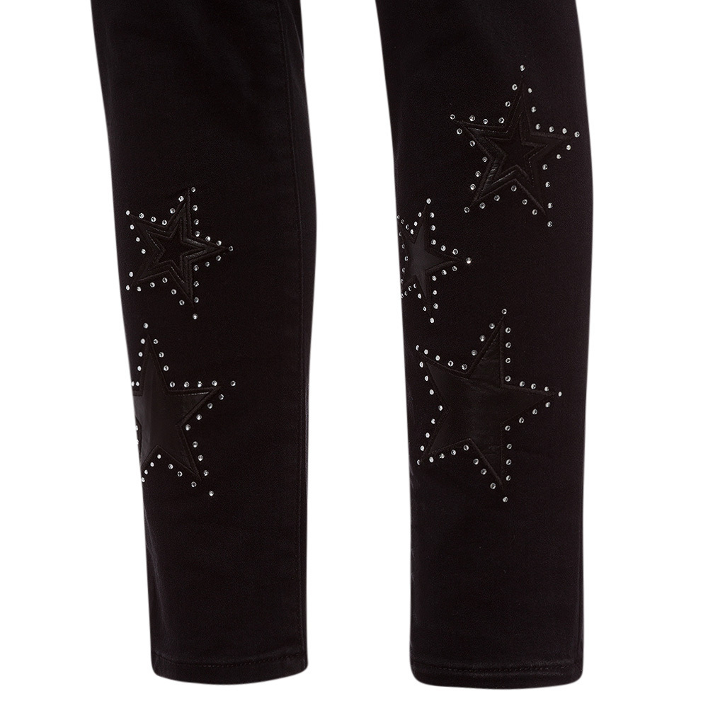 Jeggings 'Sterne', schwarz 